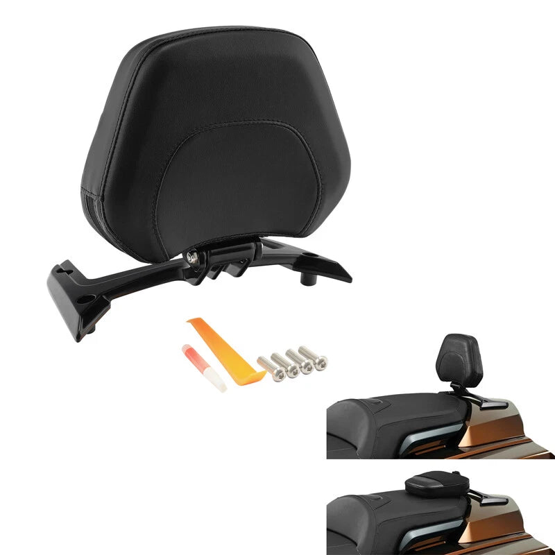 Black Passenger Backrest Pad for Honda Goldwing 1800 GL1800 (2018–2026)