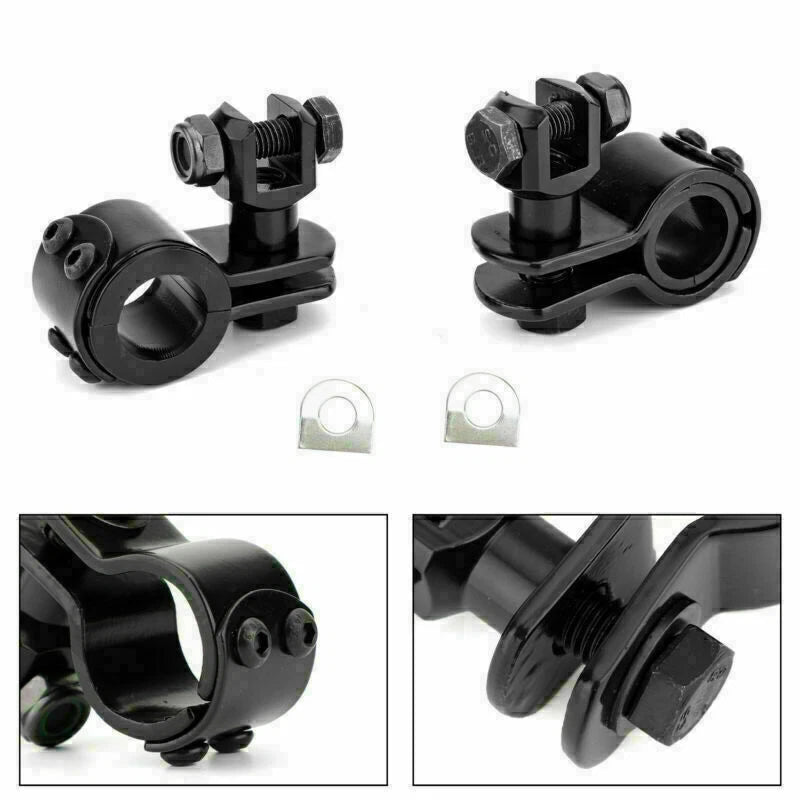 Foot Peg Mount Clamps for Harley Dyna (1" ~ 1-1/4")