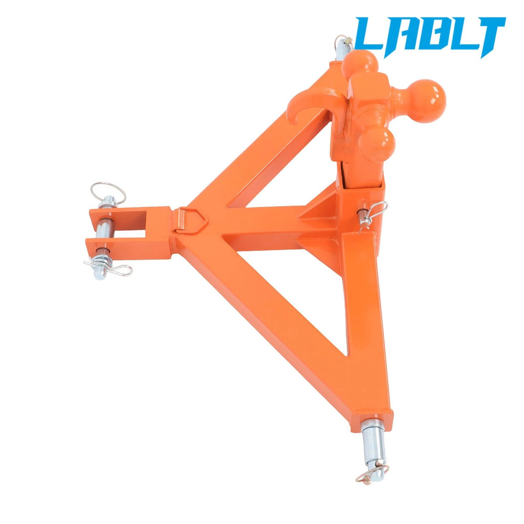 3" Trailer Hitch Receiver with Towing Ball & Hook for LABLT