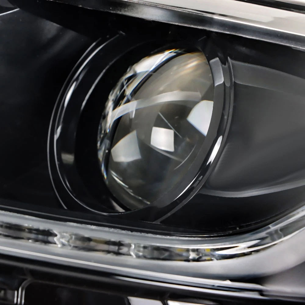 LED Headlight w/DRL for Chevy Cruze (2016–2019) LH/Driver Side Black