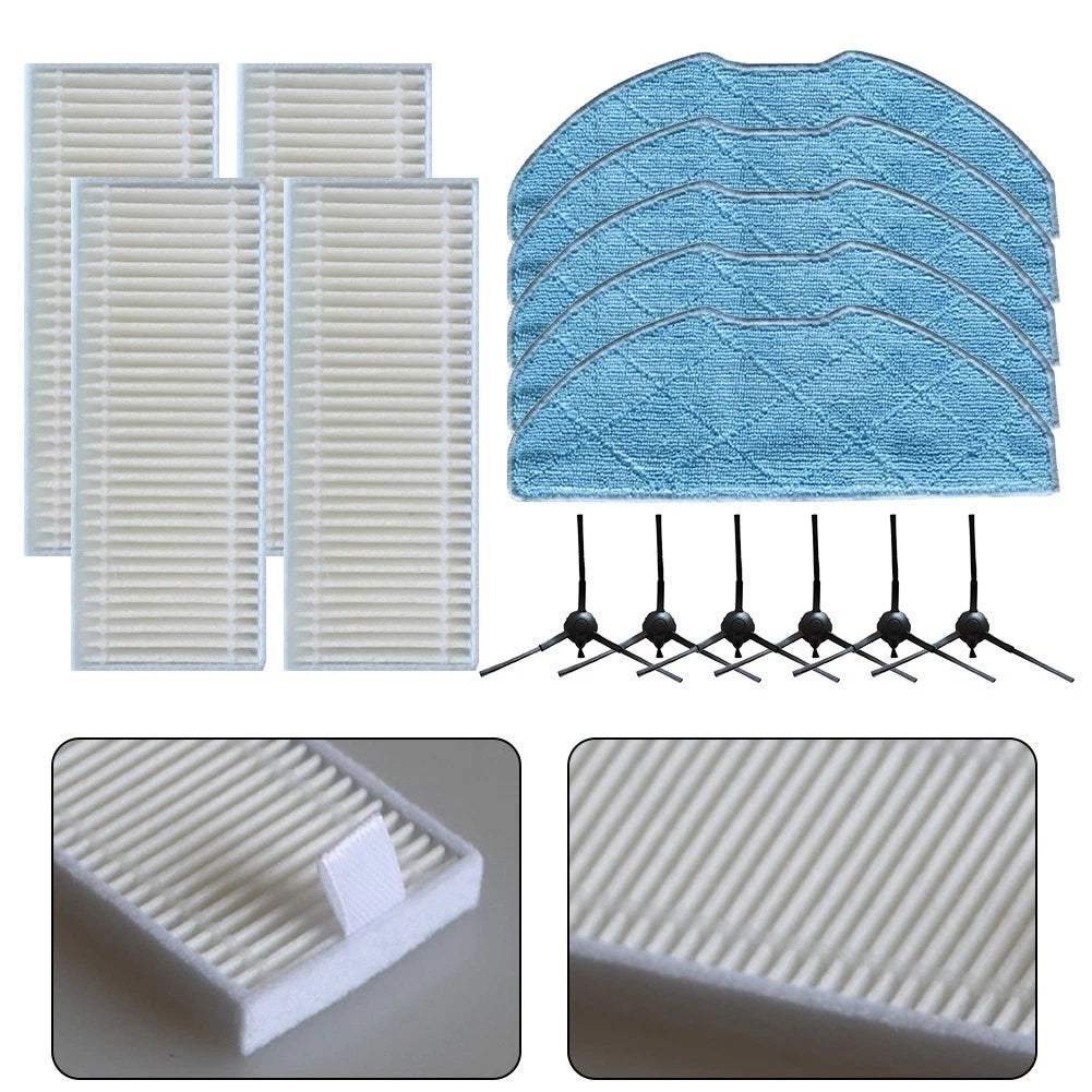 Mop Cloth Filter Side Brush Replacement for XPlorer S135 S140 RR91C5WH