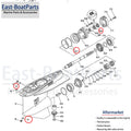 Lower Unit Repair Seal Kit for Yamaha 4-Stroke 200hp 225hp (F200 F225)