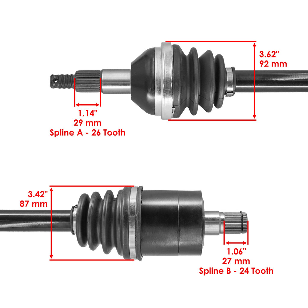 Rear Left Right CV Joint Axle Replacement for Can Am Renegade 2020-2026