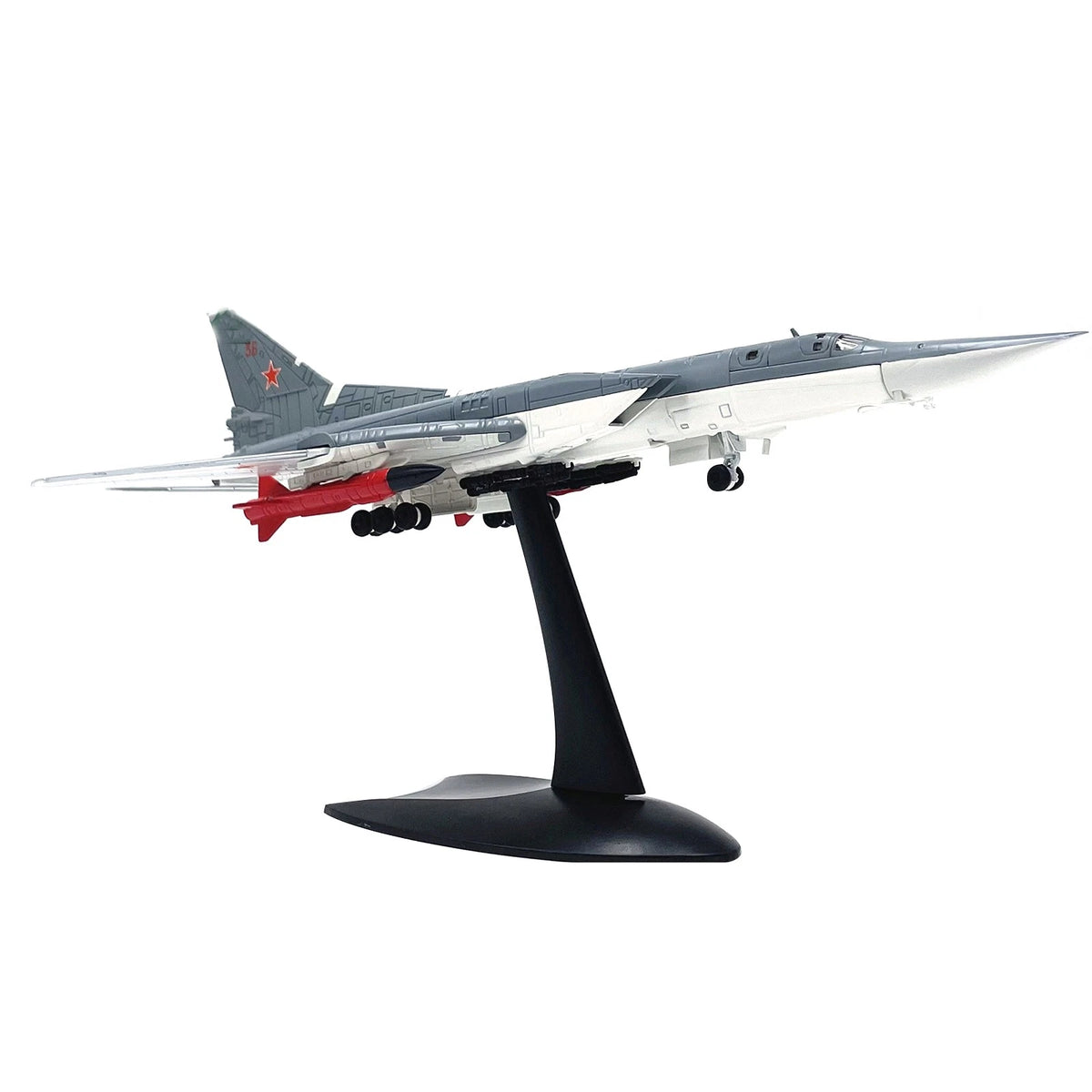1:144 Scale TU-22M3 Backfire Model Aircraft with Display Stand