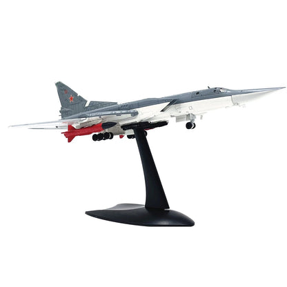 1:144 Scale TU-22M3 Backfire Model Aircraft with Display Stand