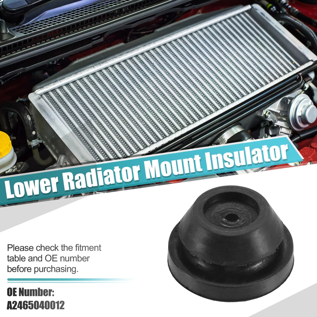 2pc Rubber Lower Radiator Mount Insulator for Mercedes-Benz CLA 45 AMG (2014–2020)