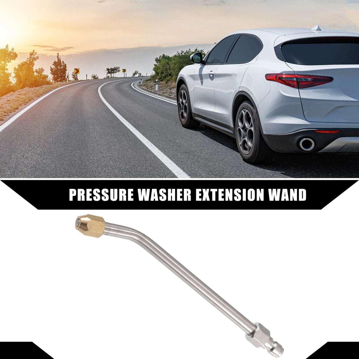 Pressure Washer Extension Wand with 30 Degree Nozzle for Car Bike (15cm)