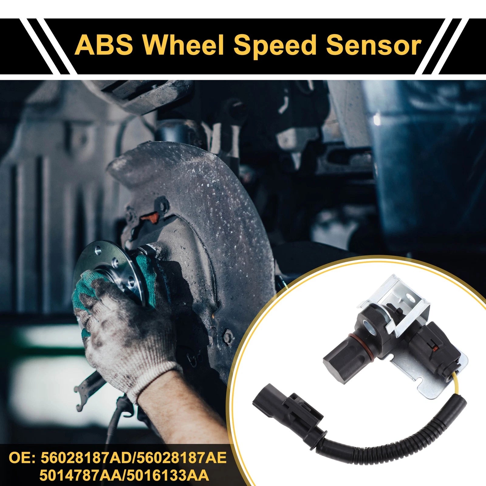 ABS Wheel Speed Sensor Replacement for Dodge Ram 1500 2500 3500 (2013–2024)