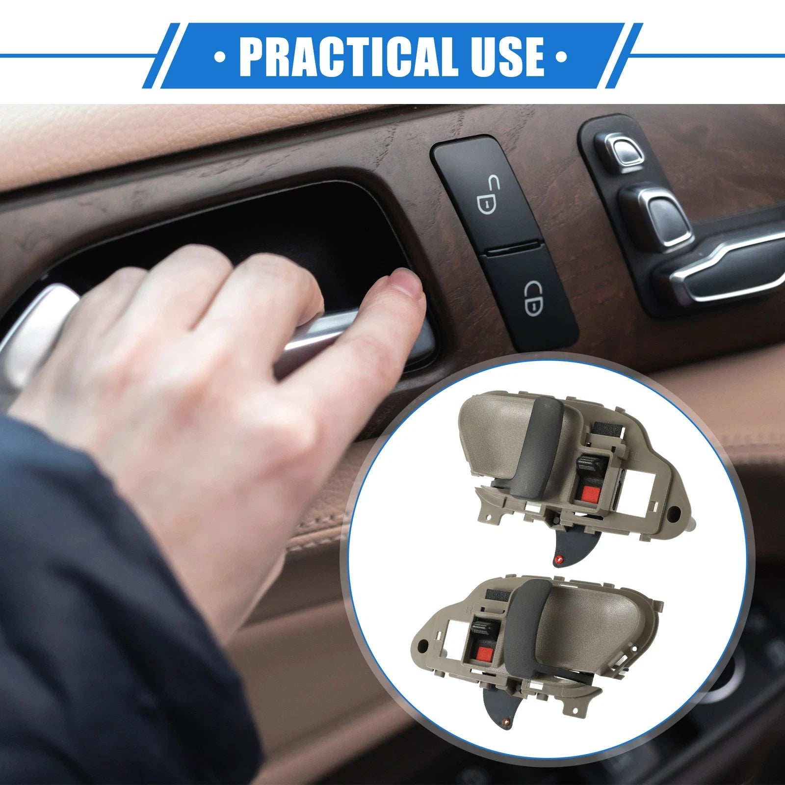 2pcs Interior Door Handle Replacement for Chevy Suburban and GMC (1995–1999)