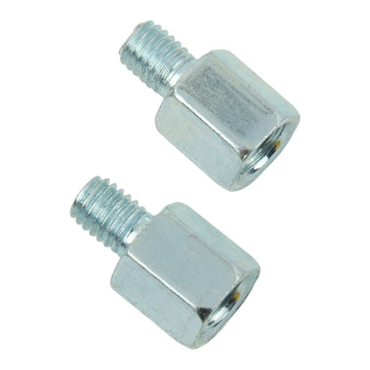 2X Mirror Adapter Threaded 10mm to 8mm for Automotive Accessories