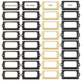 Set of 12 Zinc Alloy Drawer Cabinet Label Pull Handles