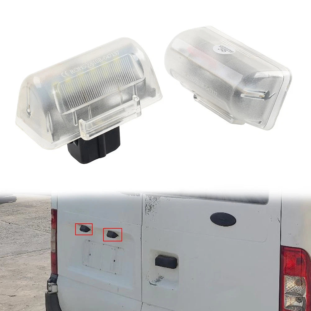 Rear License Plate Light Lamp for Ford Transit MK5 MK6 MK7 (1985–2014)