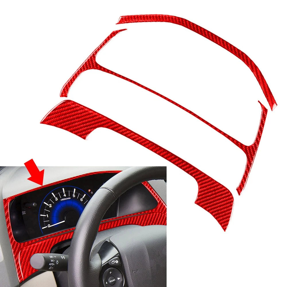 Red Dash Speedometer Frame Trim for Honda Civic (2012–2015)