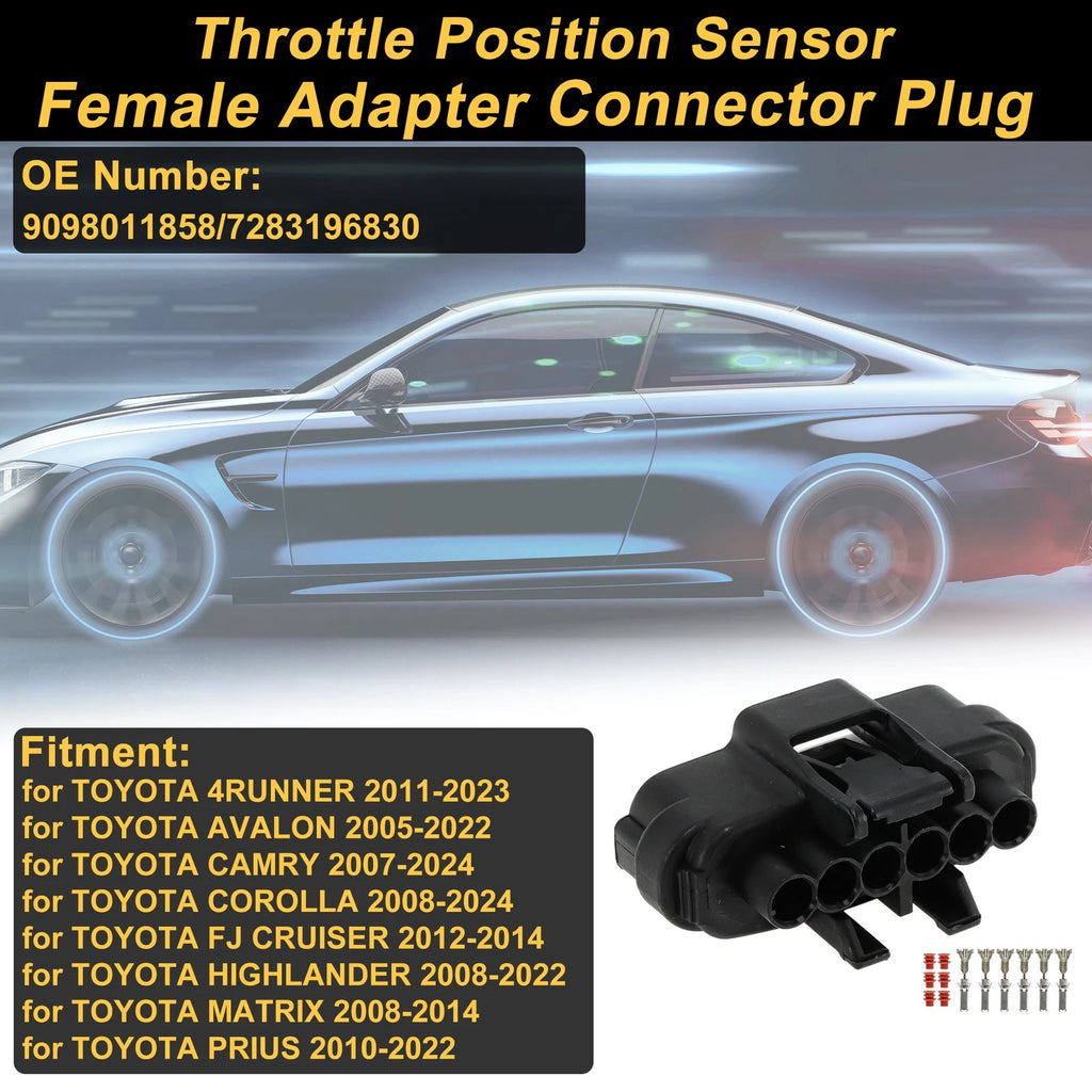 6 Pin Throttle Position Sensor Connector Plug for Toyota 4Runner (1996–2002)