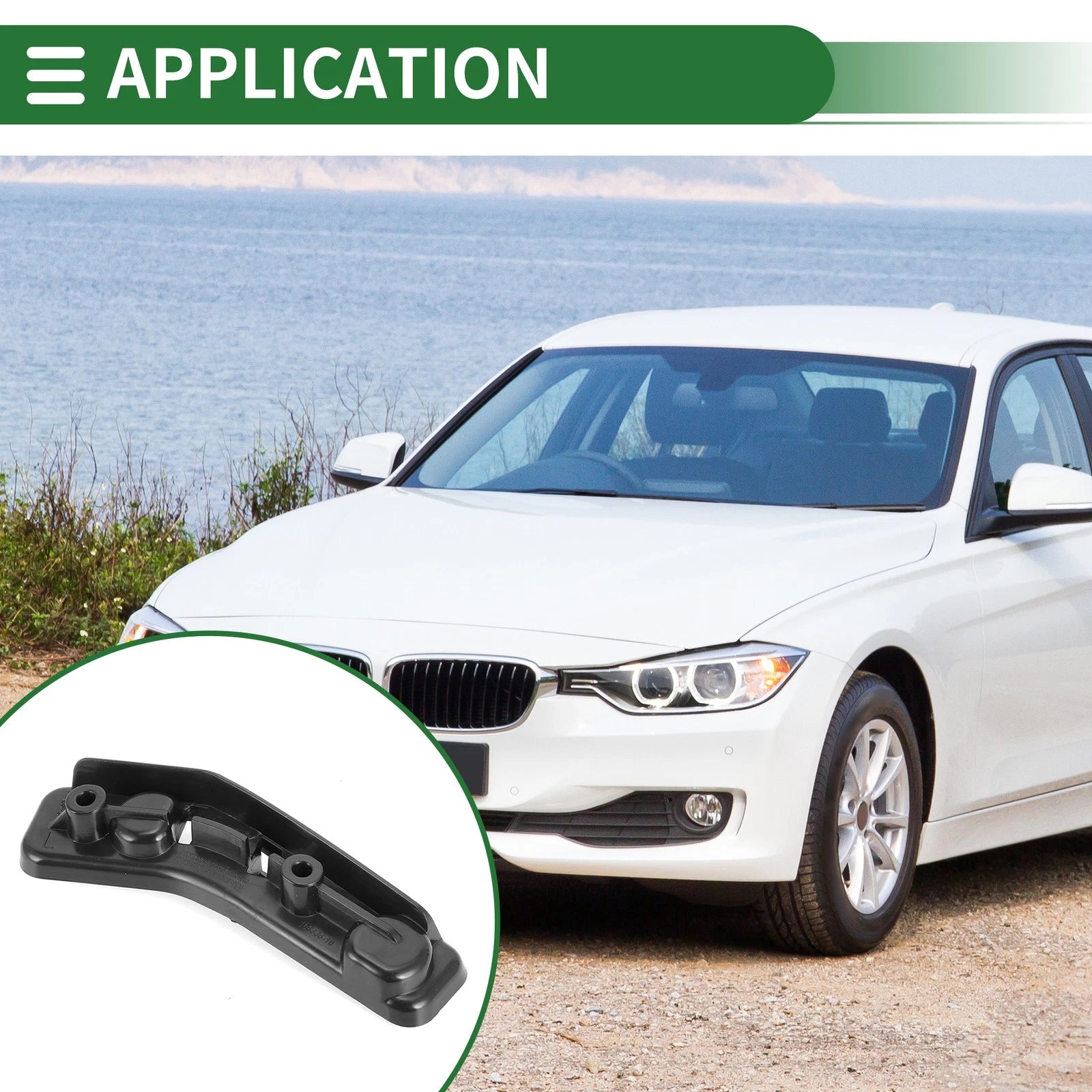 Left Front Bumper Retainer Bracket Replacement for BMW X1 (2016–2022)