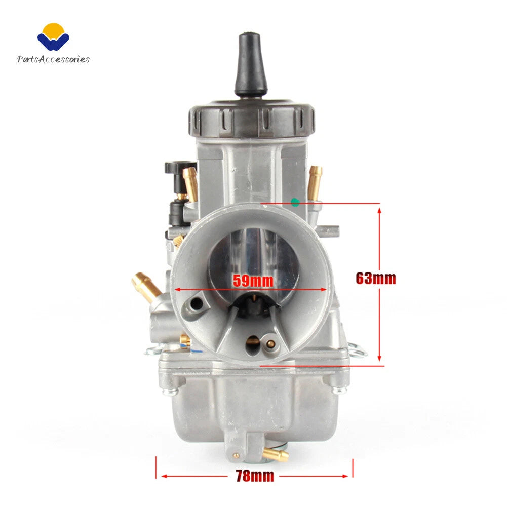 Carburetor PWK38 for Kawasaki KX125 KX250 Yamaha YZ250 YZ465 (1978–2002)
