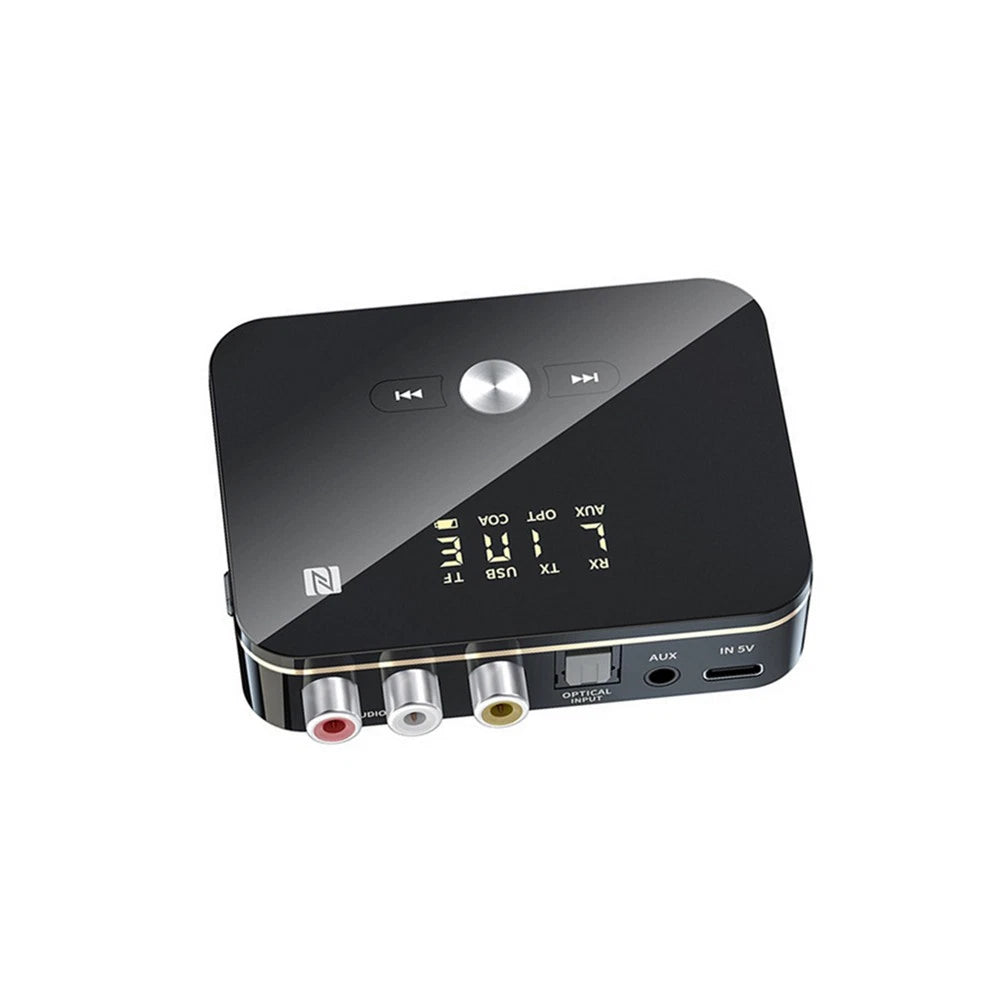 LED Bluetooth Transmitter Receiver 3.5mm AUX to 2RCA Adapter