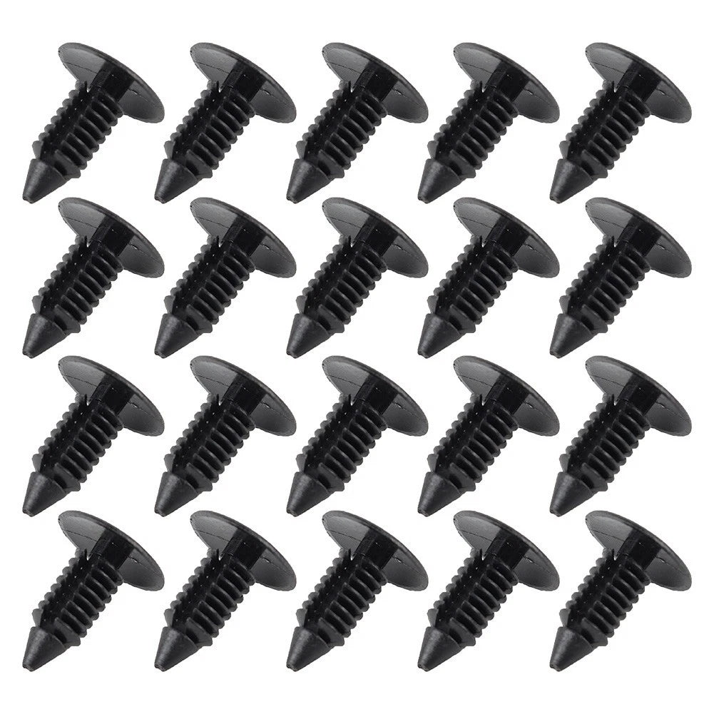 20Pcs 8mm Hole Fender Bumper Shield Retainer Clips for Universal Vehicles