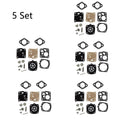 Set of 5 Carburetor Gasket Kits for Stihl 040 041 045 051 (RK21-HS)