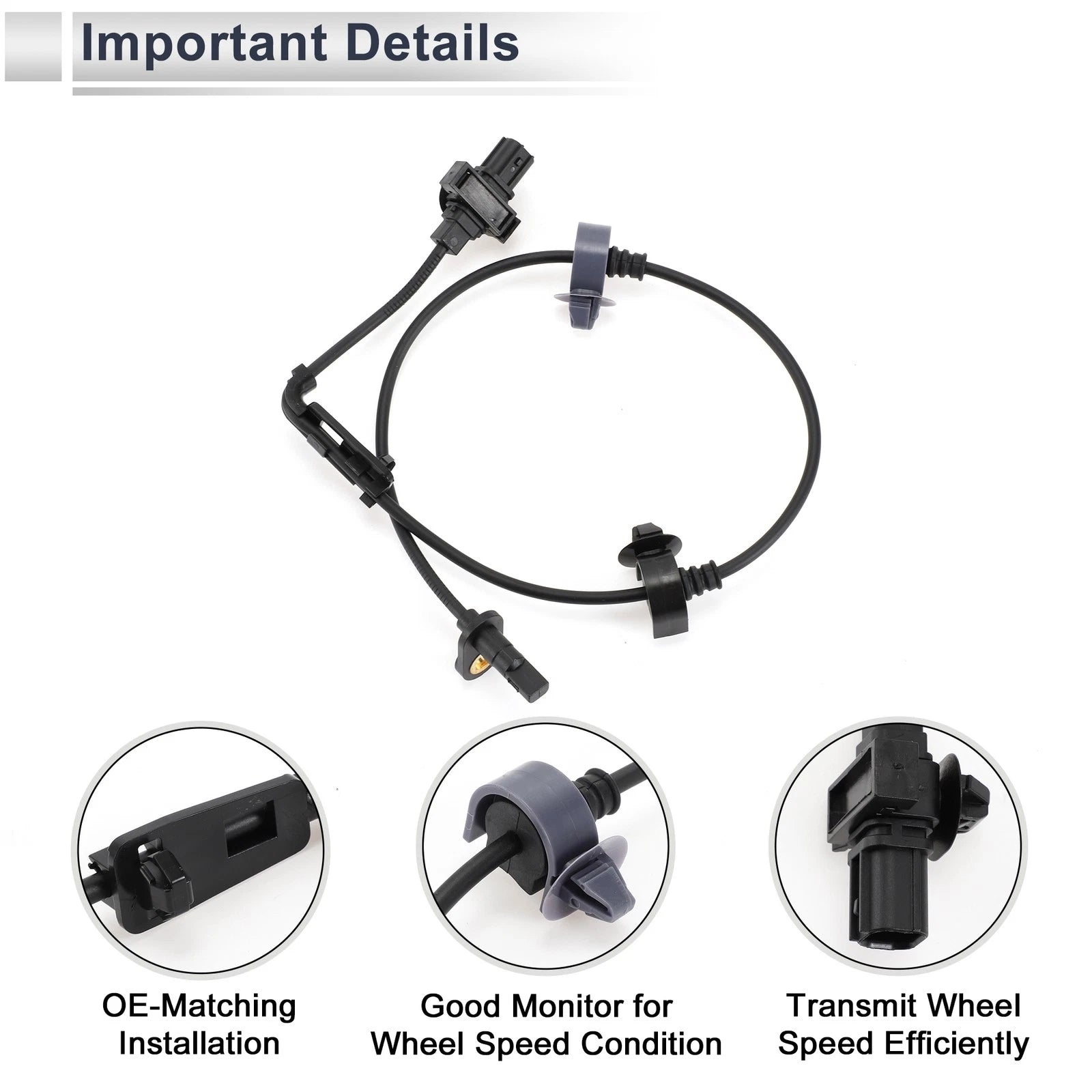 ABS Wheel Speed Sensor No. 57455SNEA01 for Honda Civic (2006–2011) Front Left