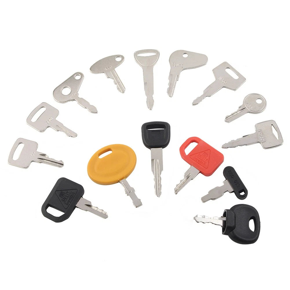 15 Keys Ignition Key Set for Holland Excavator (Construction Equipment)