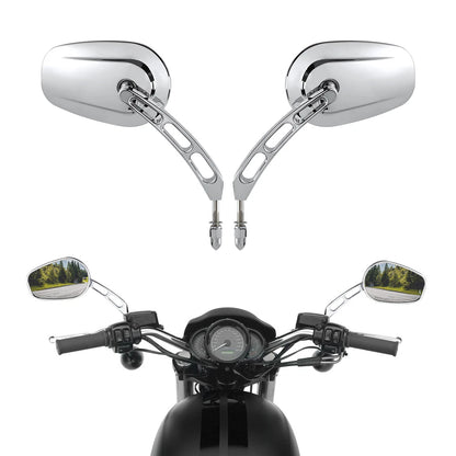 Chrome RearView Mirror for Harley Street Fat Bob Wide Glide Low Rider (2018–2023)