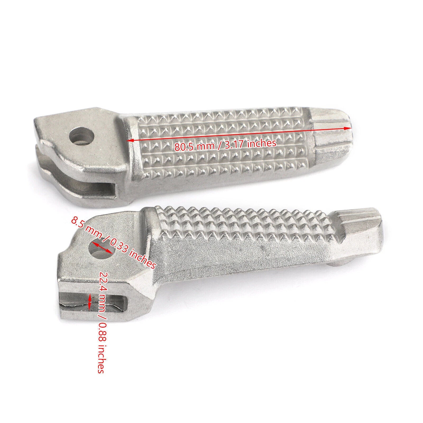Front Footrests Foot Pegs for BMW F800R K1300S K1300R K1200R R nineT Pure (2008–2020)
