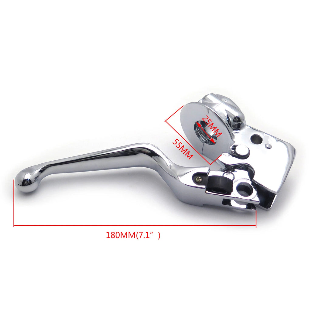 Chrome Clutch Lever with Mount Bracket for Harley Softail (1996–1997)