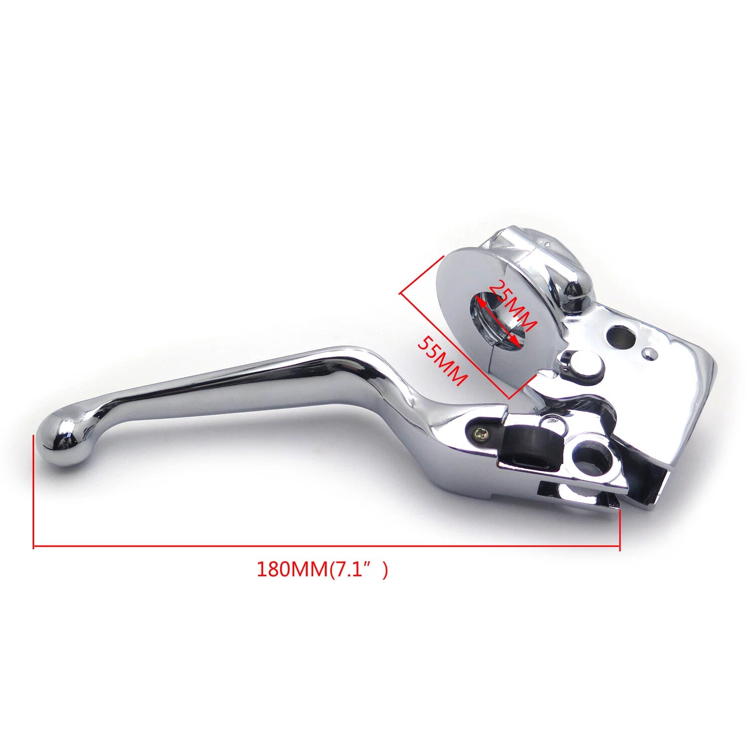 Chrome Clutch Lever with Mount Bracket for Harley Softail (1996–1997)