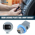 Rear License Plate Lamp Socket Replacement for Ford Focus (2000–2013) 2Pin