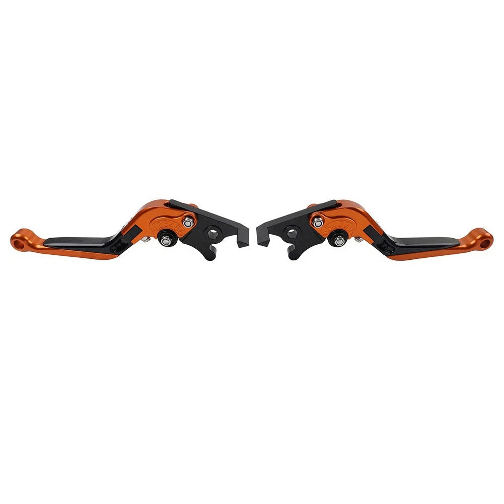 Folding Extendable Brake Clutch Levers for Yamaha TMAX500 TMX560 (2001–2019) Orange