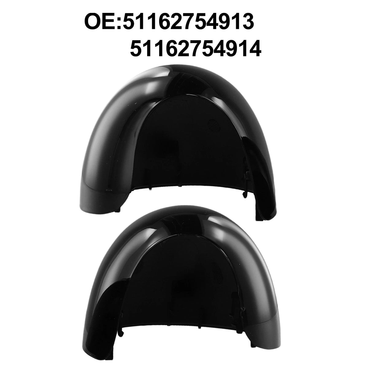 Black ABS Side Mirror Cover Cap for MINI For Cooper R55 R56 R57 R58 R59 R61