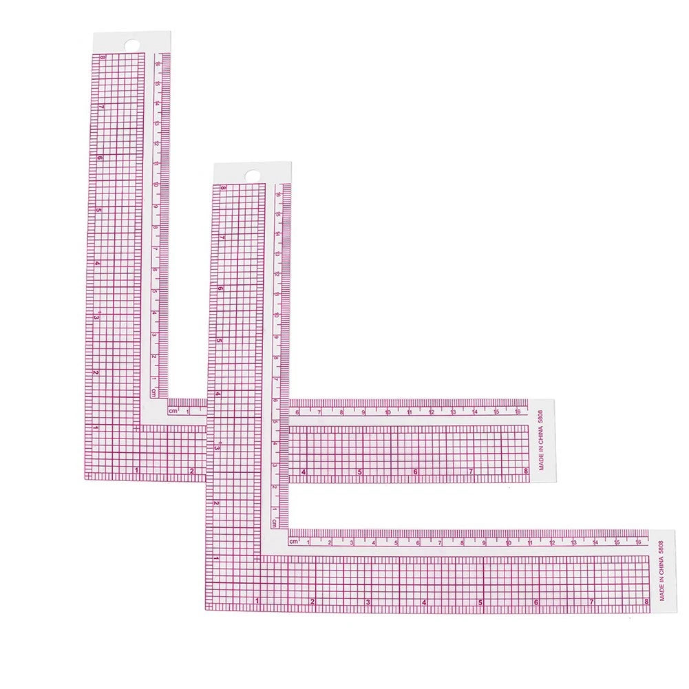 Measuring Tool Clear Plastic Square Ruler for Sewing and Crafting