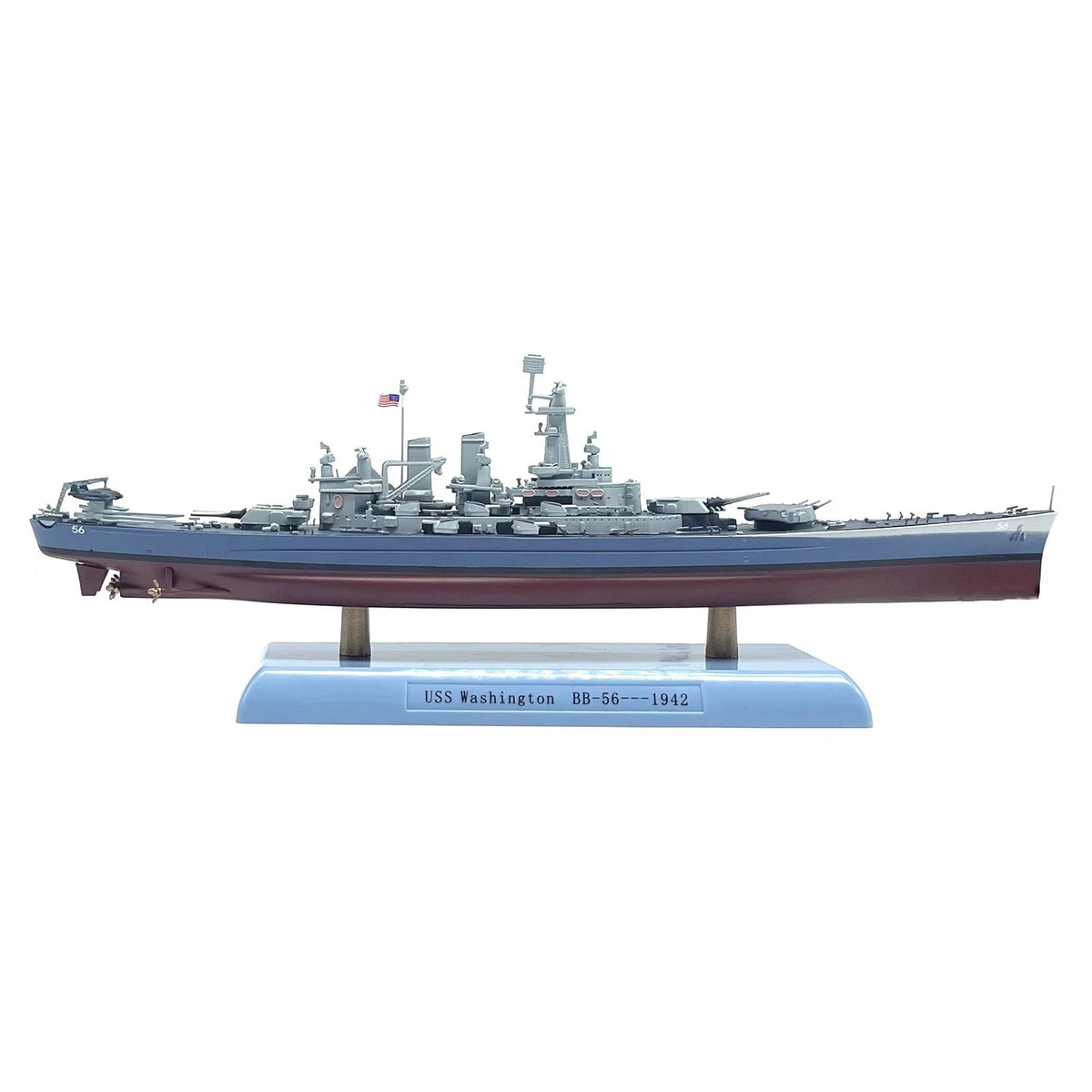 1/1000 PC+Alloy USS Washington BB-56 Battleship Model