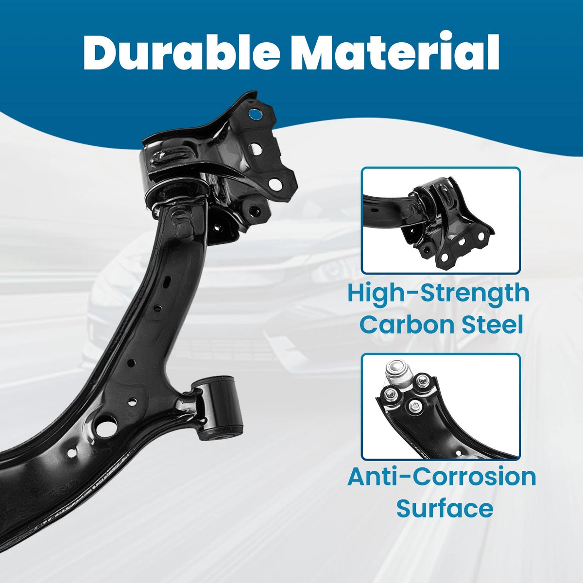 12x Control Arm Suspension Kit w/ Ball Joints Tie Rod for Honda CR-V (2007–2011)