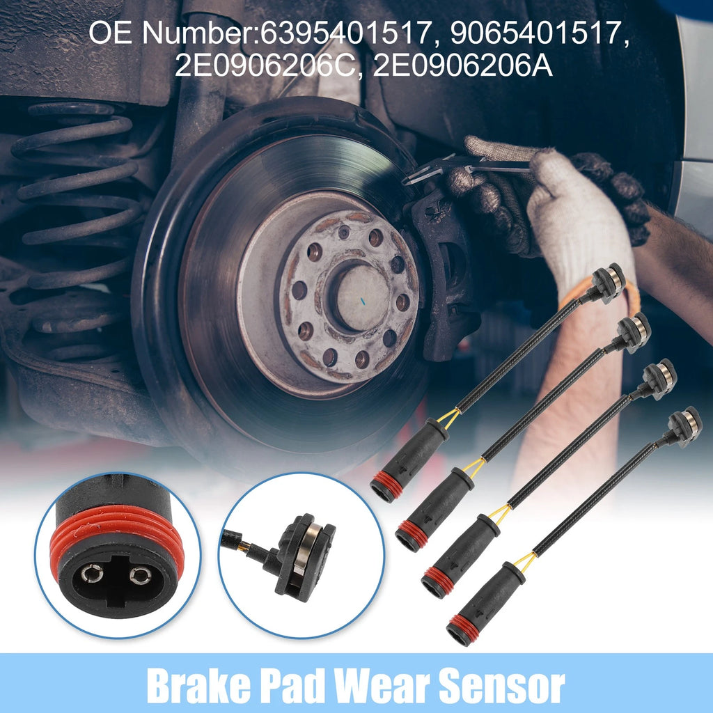4pcs Front Rear Disc Brake Sensor Replacement for Mercedes-Benz Sprinter 2500 (2010–2018)