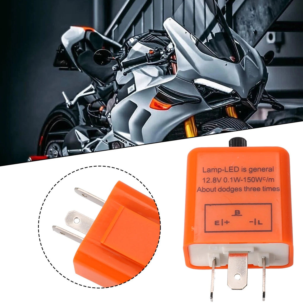 12V 3 Pin LED Flasher Relay for Motorcycle Turn Signal Light