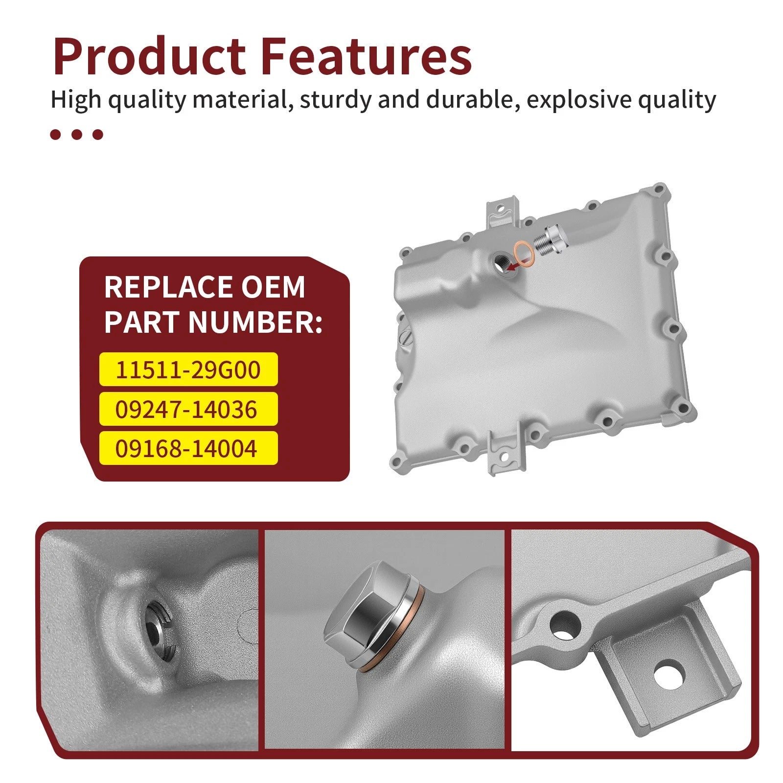 Oil Pan for Suzuki GSXR 1000 (2005–2006), GSXR 600-750 (2004–2005) 11511-29G00