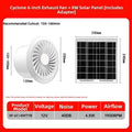 12V Solar Powered Brushless Exhaust Fan for Bathroom Kitchen Window