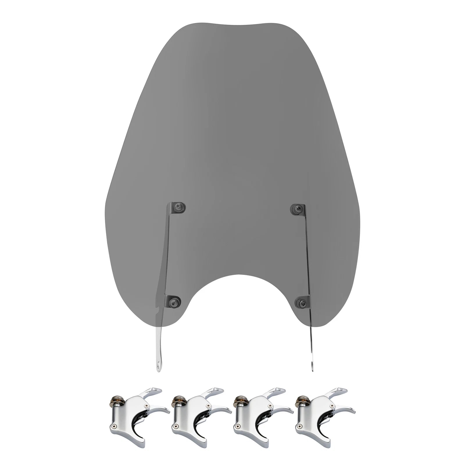 Smoke Windscreen Windshield Clamps for Harley Dyna Low Rider (2006–2017)