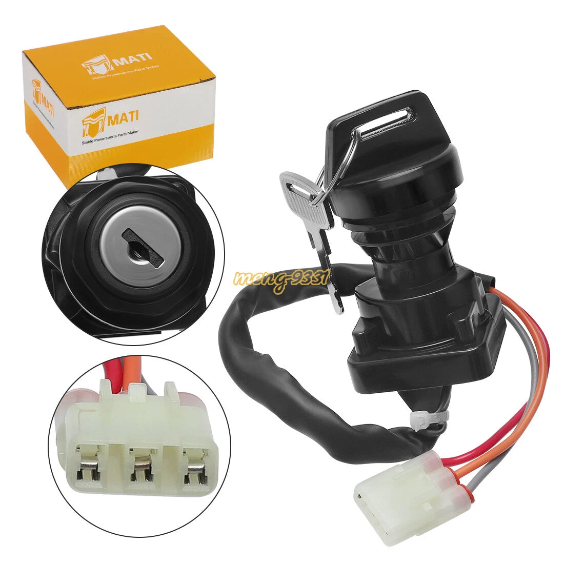 3-Pos Ignition Key Switch for Kawasaki KFX 400 (2003–2004) #27005-S005