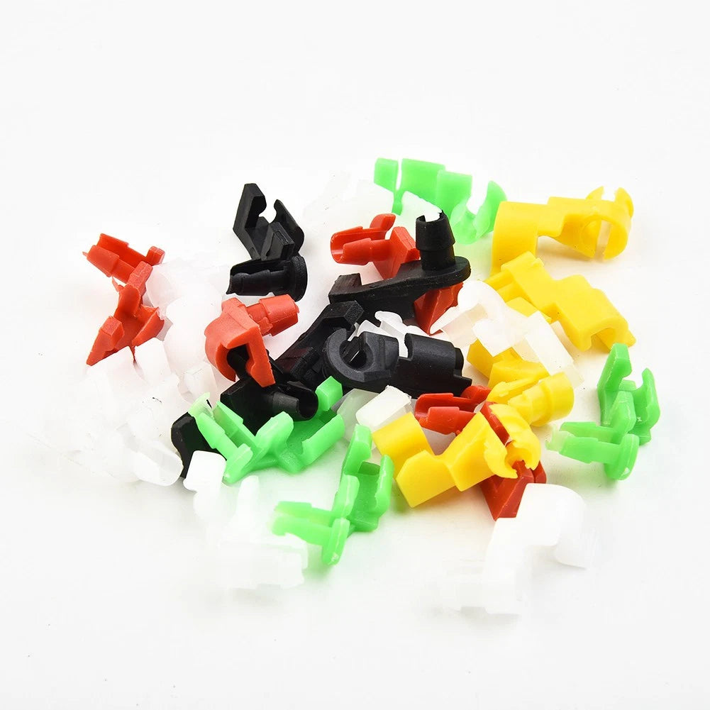 Set of 12 Plastic Rivets for Door Lock Rod Clips (5mm Rod Size)