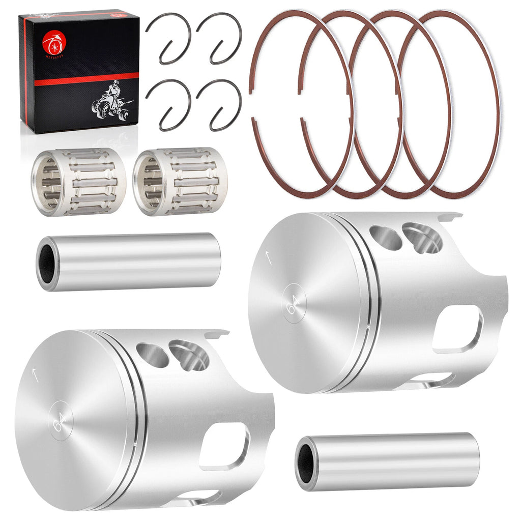 64mm Forged Pro Lite Pistons & Ring Bearing Kit for Banshee 350 (1987–2006)