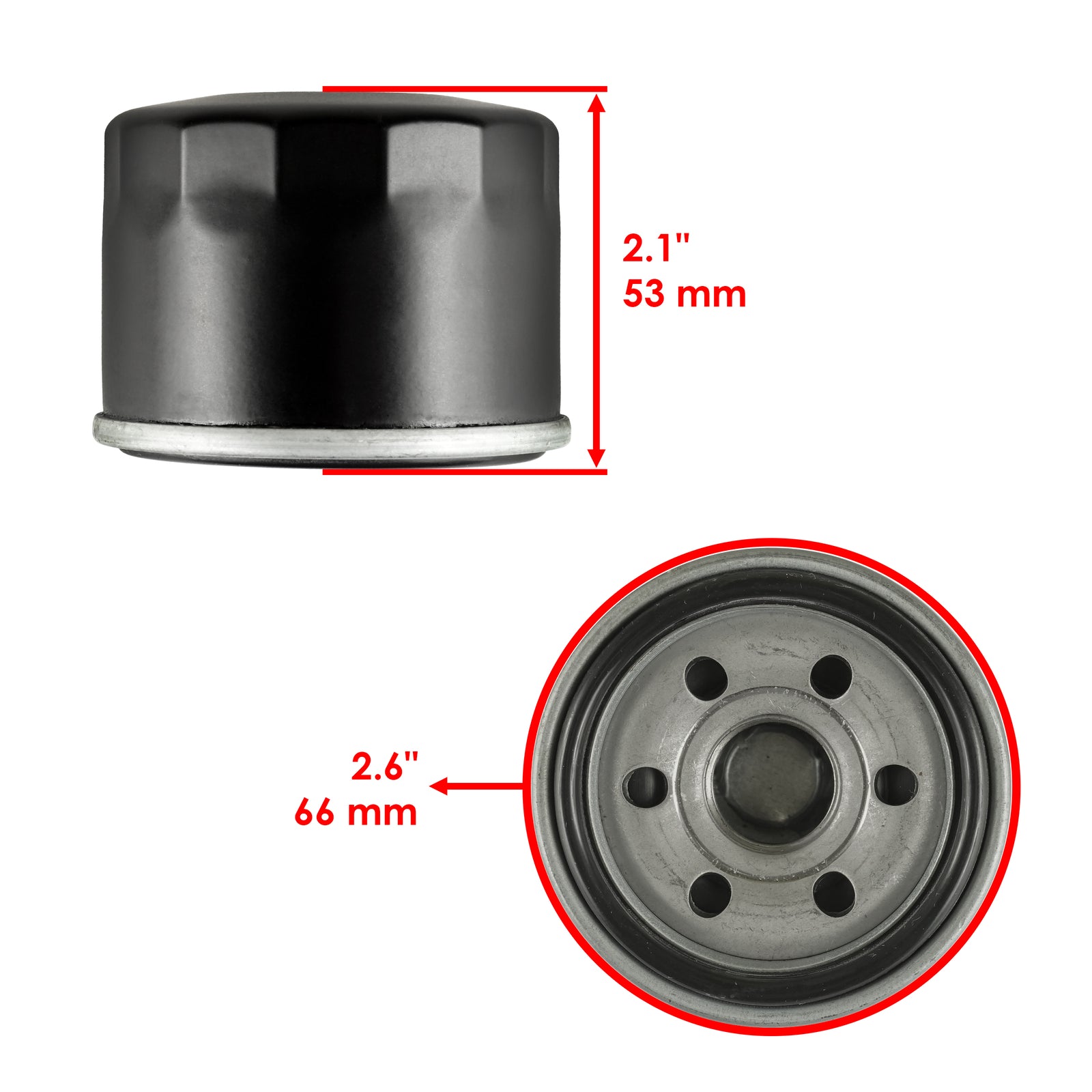Oil Filter 3 Pack Replacement for Yamaha RS Vector Mountain GT (2005–2014)