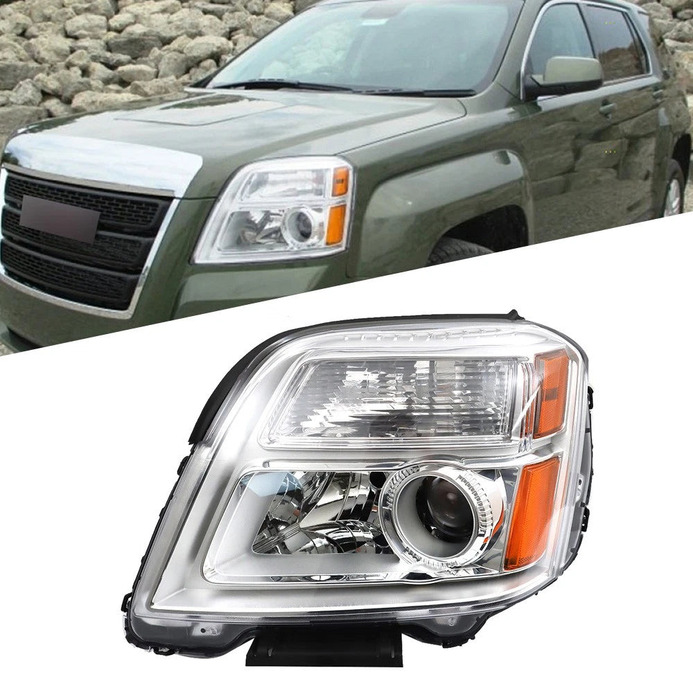 Halogen Chrome Headlight for GMC Terrain (2010–2015) Left/Driver Side