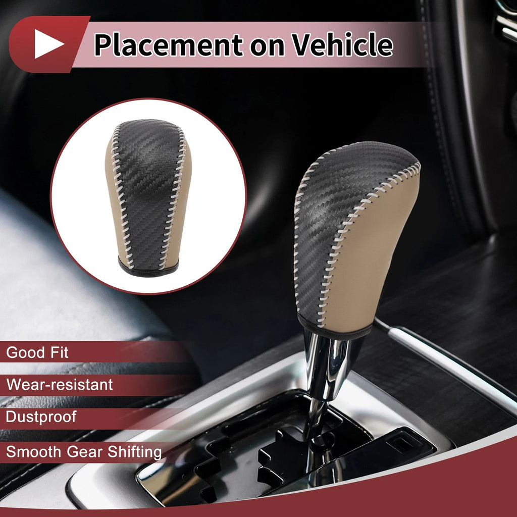 Gear Shift Knob Cover Beige Replacement for Subaru Forester (2006–2012)