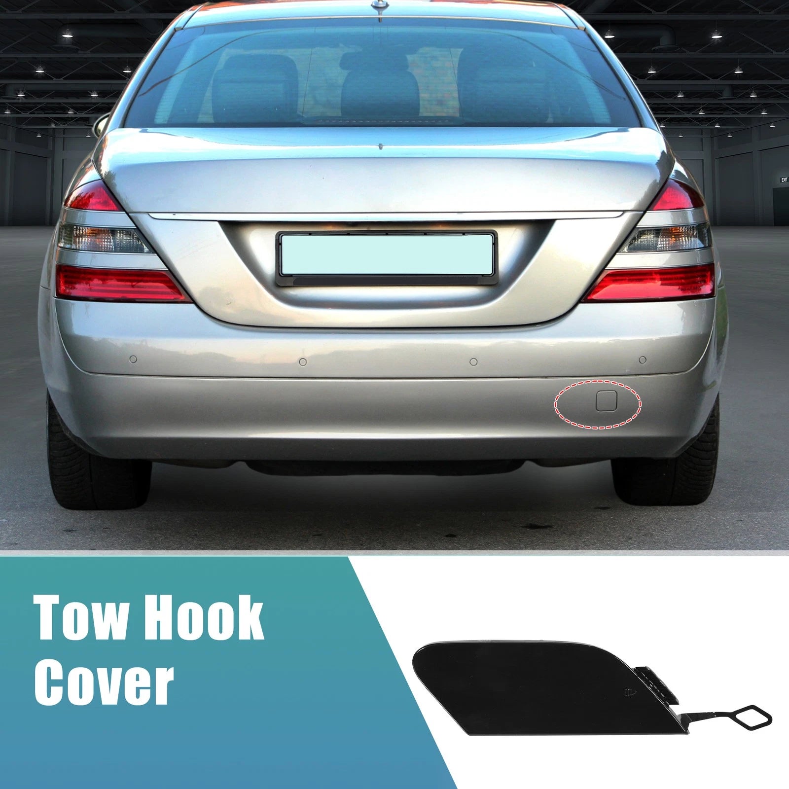 Rear Bumper Tow Hook Cover Replacement for Mercedes-Benz S550 (2014–2017)