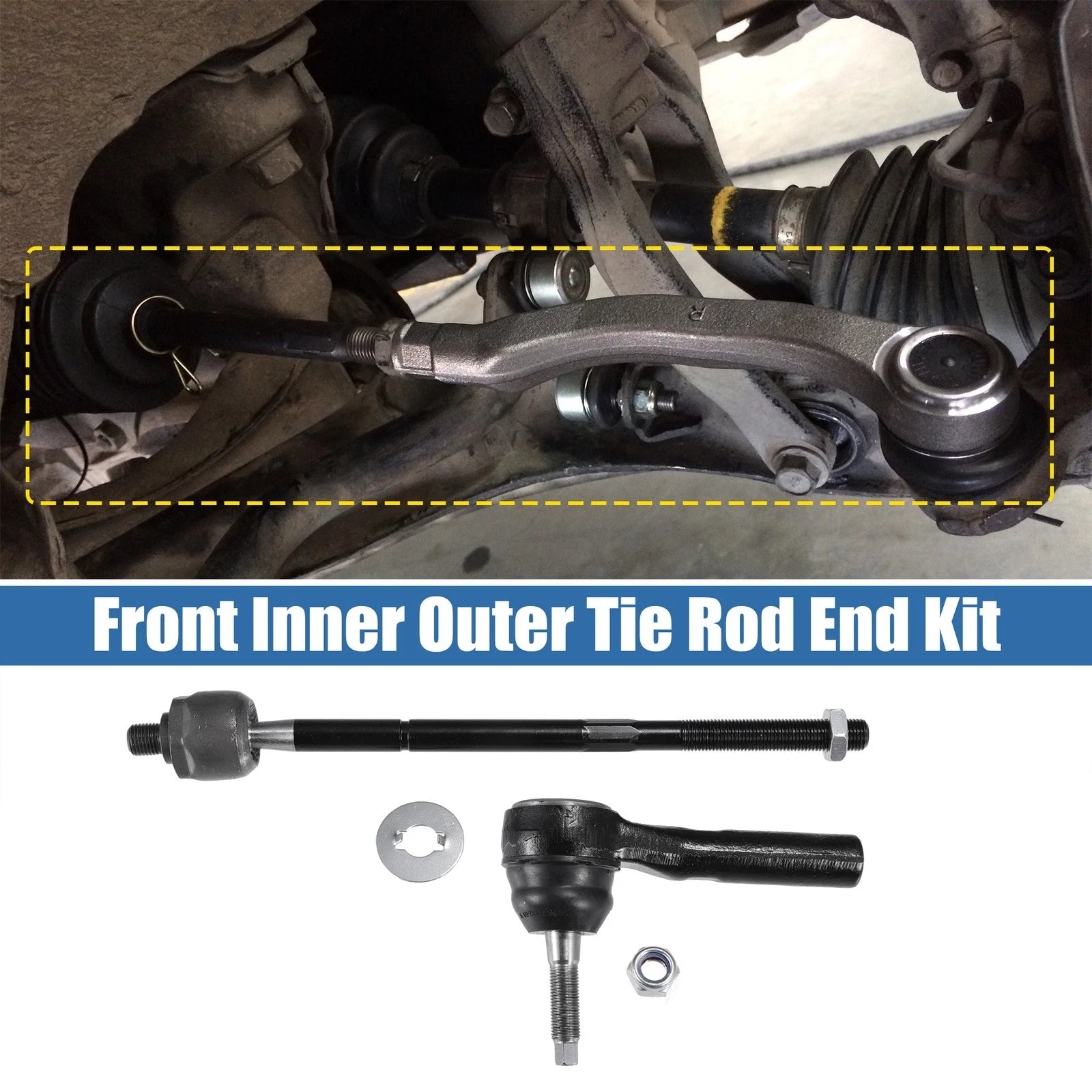 6 Pcs Tie Rod End Links for Dodge Caravan (1996–2007)