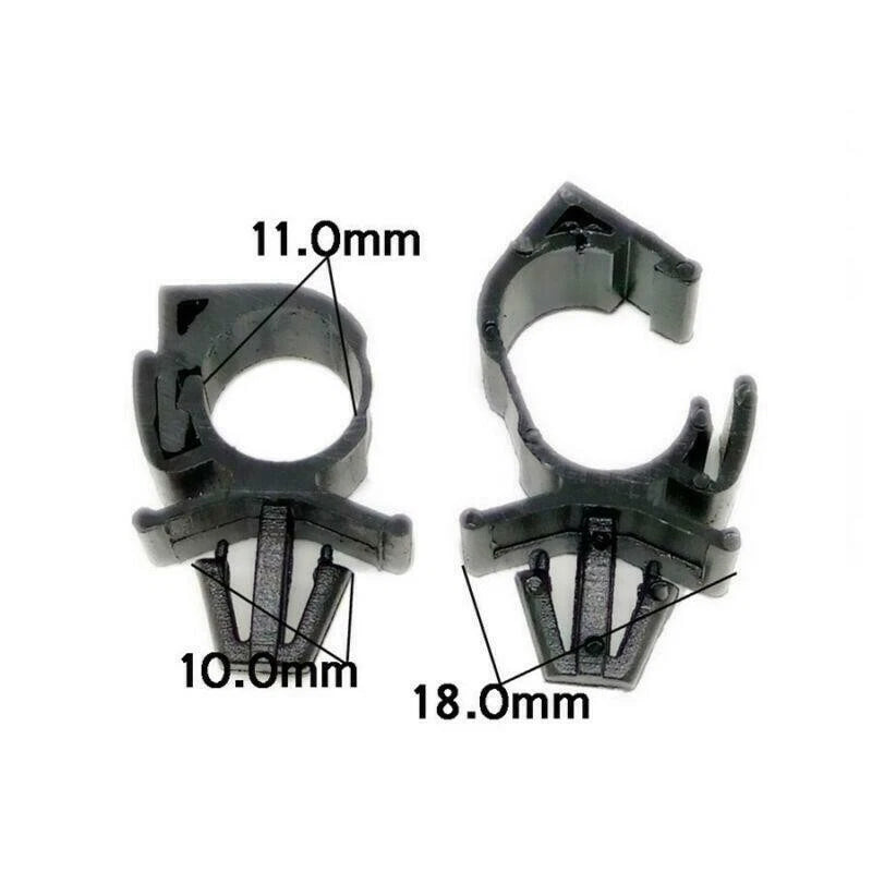 Set of 100 Wiring Harness Fasteners Clips for Universal Applications
