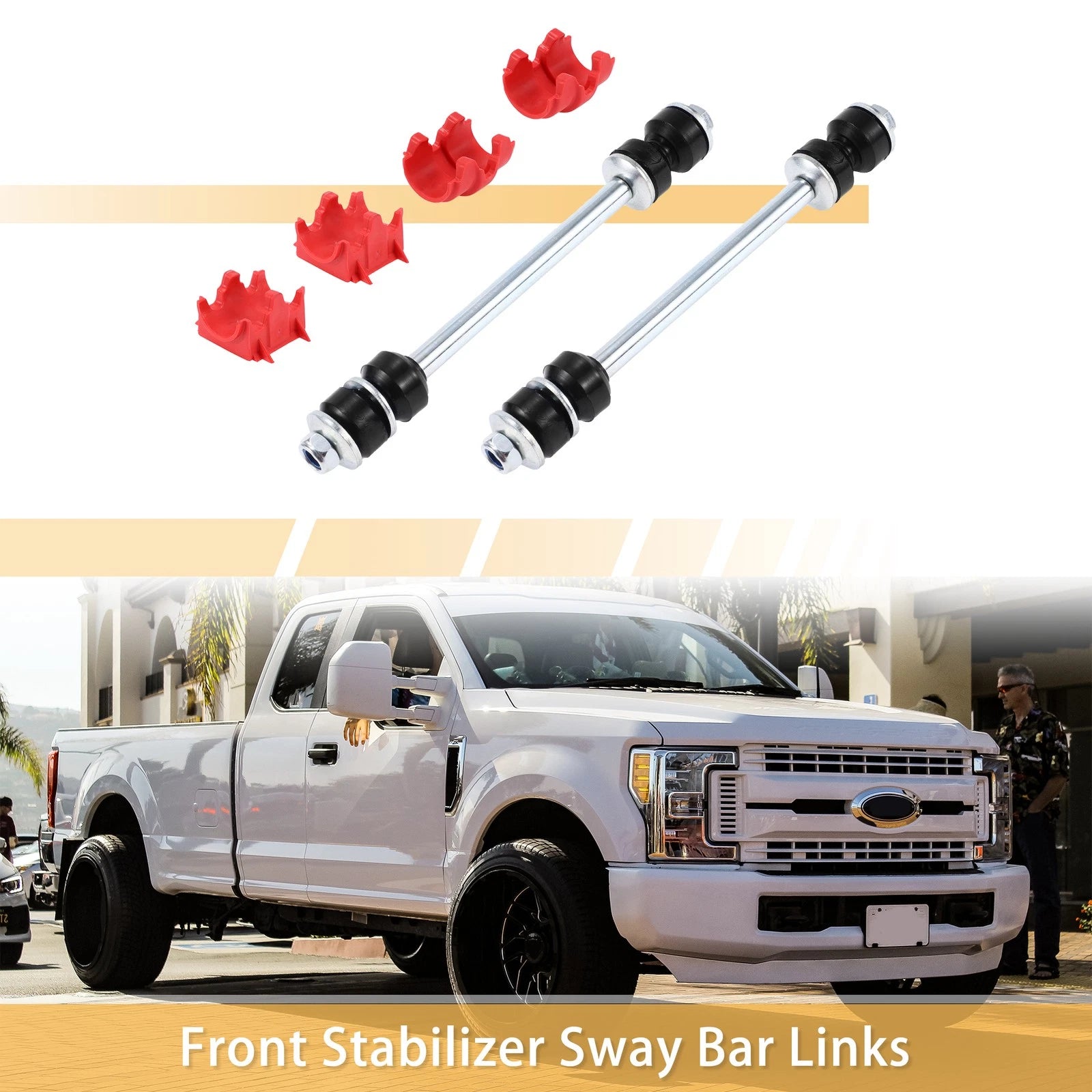 Front Stabilizer Sway Bar Link Set with Bushing for Ford Explorer (2006–2010)